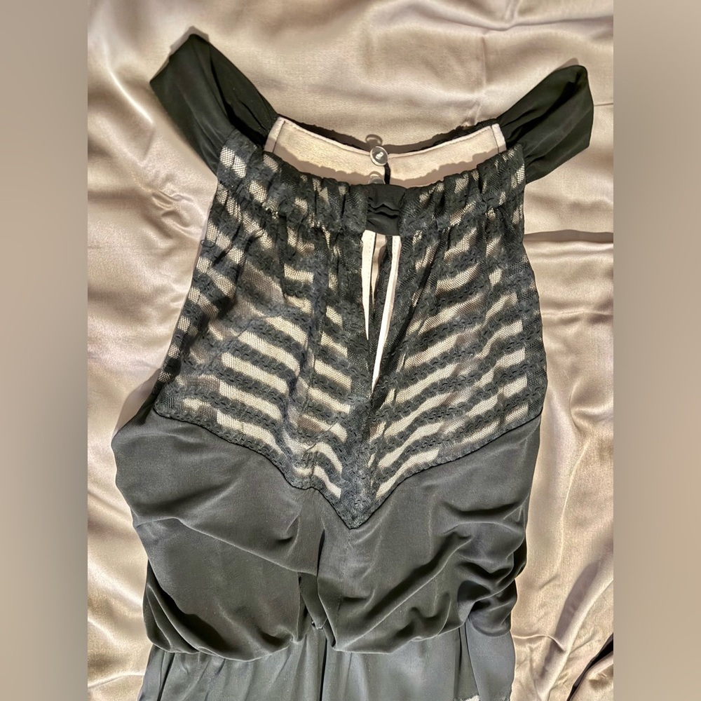 London Times Black Mesh Panel Maxi - Picture 2 of 5